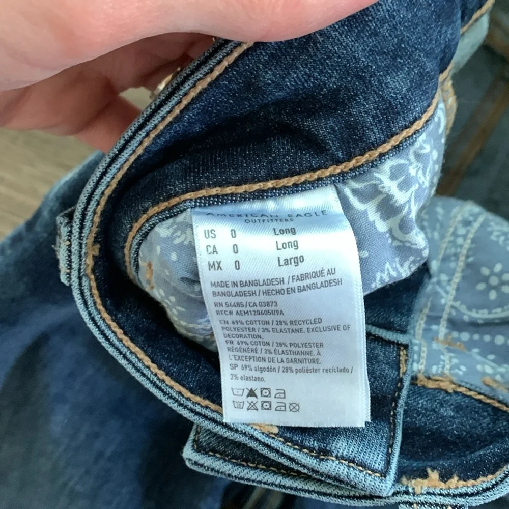 American Eagle Outfitters High Rise Jeans - Blue - Picture 4 of 6